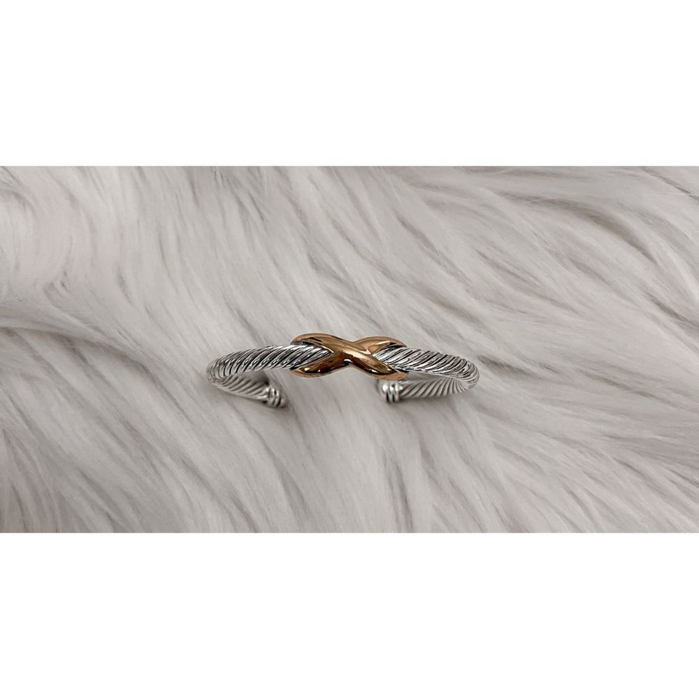 David Yurman Inspired Twisted Cable Wire Bangle Bracelet